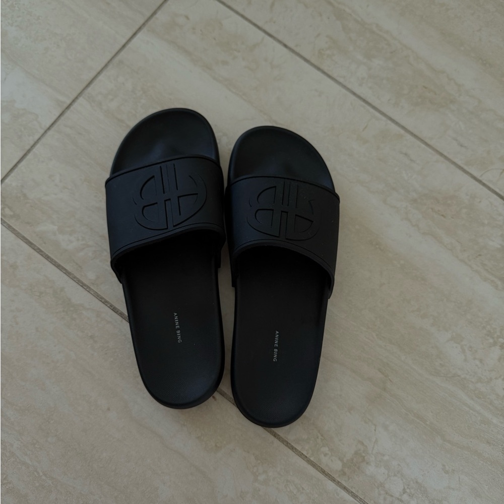 Black Slide Sandals